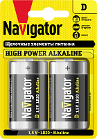 Элемент питания алкалиновый 94 755 NBT-NE-LR20-BP2 | Код. 94755 | Navigator